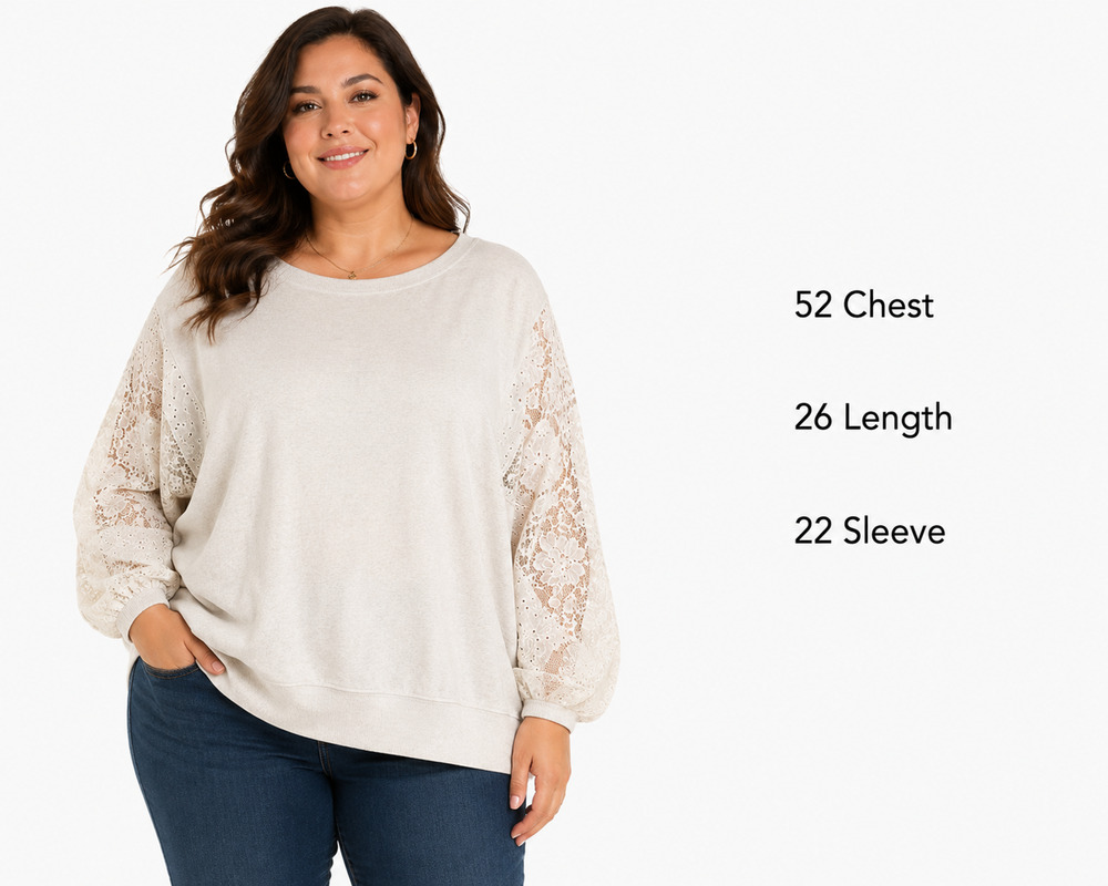 Torrid Super Soft Plush Thin Sweatshirt Dolman Sleeve Cottagecore Boho Top 2X